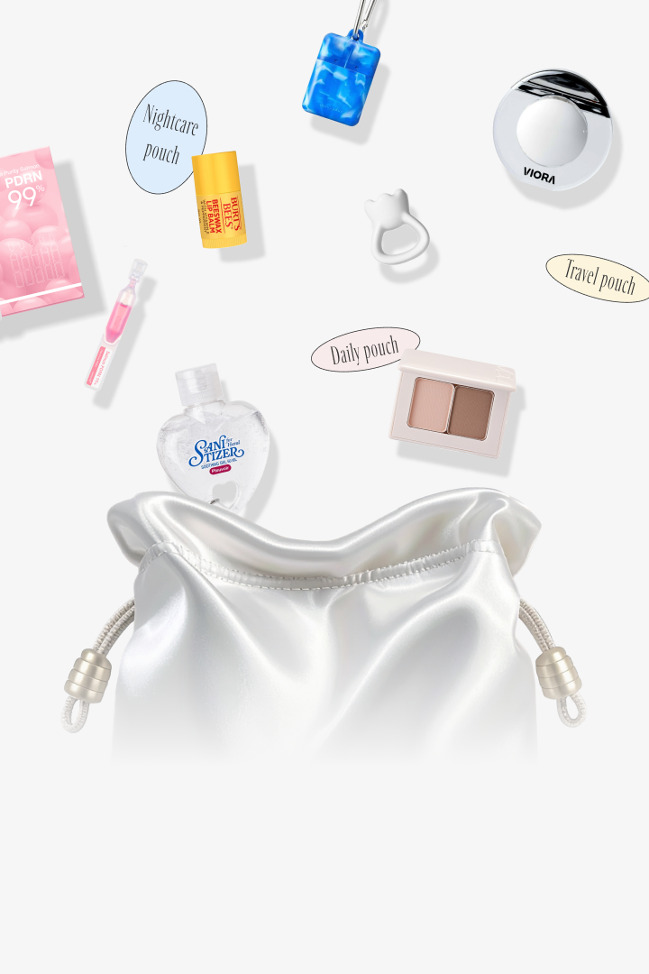 황금연휴 파우치를
가볍게 덜어 줄 미니 뷰티템 모음 대표 이미지