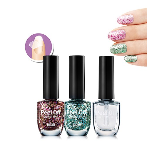 보브 필 오프 글리터 네일 세트 제품 이미지