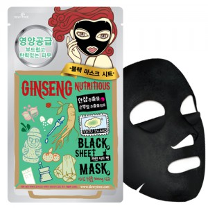 듀이트리 진생 뉴트리셔스 블랙 마스크 제품 이미지