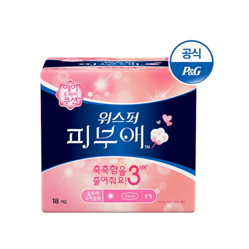 위스퍼 피부애 슈퍼슬림 중형 제품 이미지