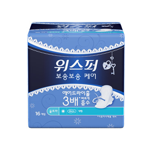 위스퍼 보송보송 케어 울트라 날개형 대형 제품 이미지