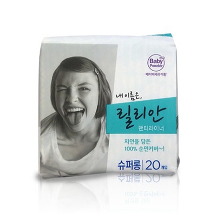 릴리안 팬티라이너 베이비파우더향 슈퍼롱