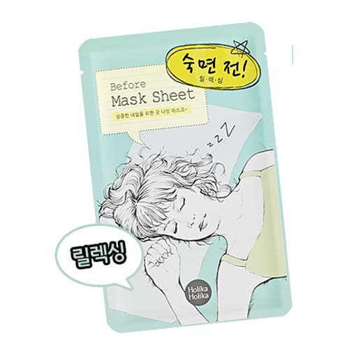 홀리카홀리카 비포 앤 애프터 마스크 시트 - 숙면 전(릴렉싱) 제품 이미지
