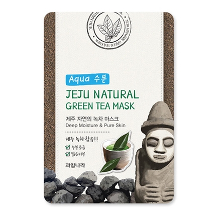제주 자연의 녹차 마스크