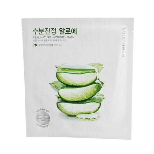 네이처리퍼블릭 리얼 네이처 알로에 하이드로겔 마스크 제품 이미지