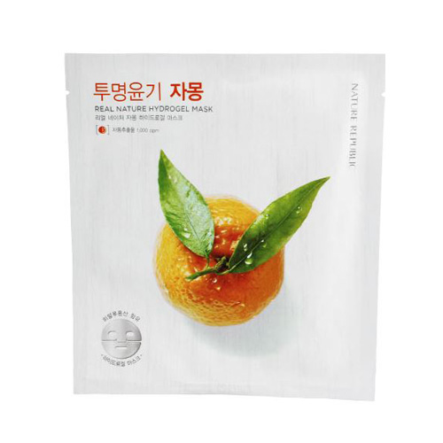 네이처리퍼블릭 리얼 네이처 자몽 하이드로겔 마스크 제품 이미지