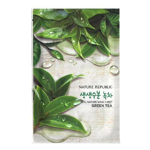 네이처리퍼블릭 리얼 네이처 녹차 마스크 시트 제품 이미지