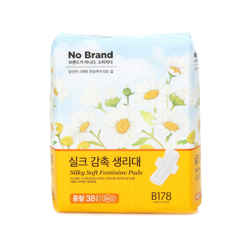 노브랜드 실크 감촉 생리대 중형  제품 이미지