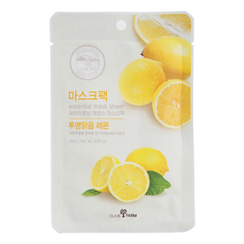 다이소 브랜드의 제품 올리브팜 에센셜 마스크 [레몬]