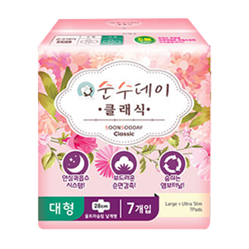 순수데이 클래식 울트라 슬림 날개형 대형 제품 이미지