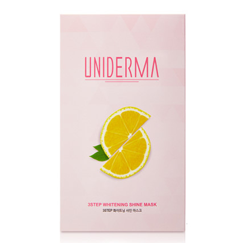 유니더마 3STEP 화이트닝 샤인 마스크팩 제품 이미지