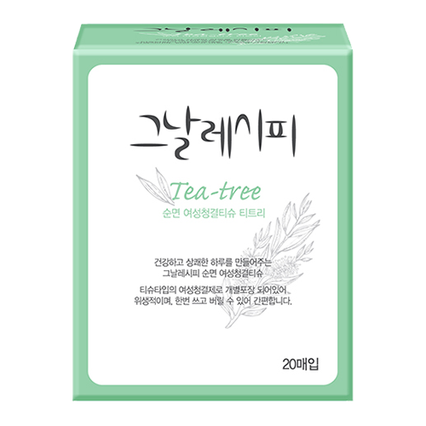순면 여성청결티슈 티트리