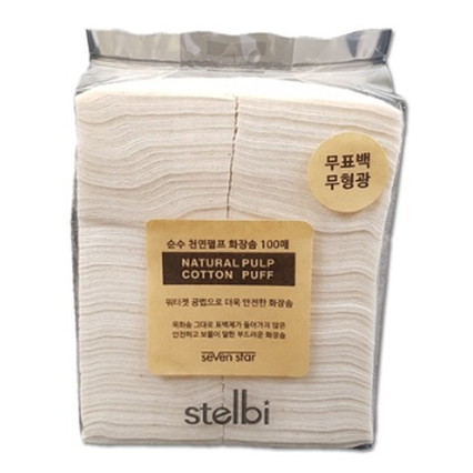순수 천연 펄프 화장솜