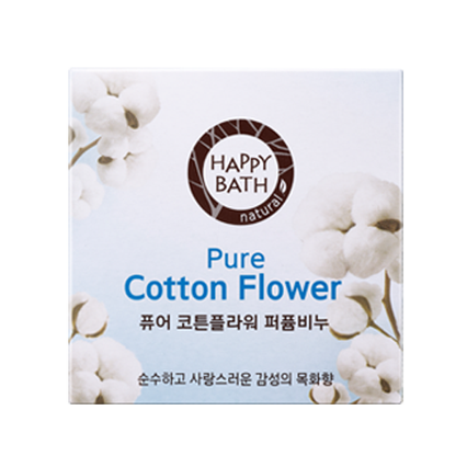 해피바스 퓨어 코튼플라워 퍼퓸비누 제품 이미지