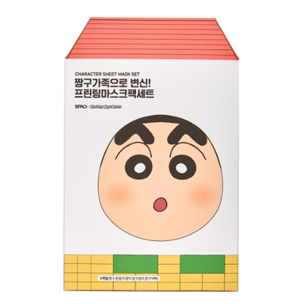 (짱구뷰티) 짱구가족으로 변신 프린팅마스크팩 세트