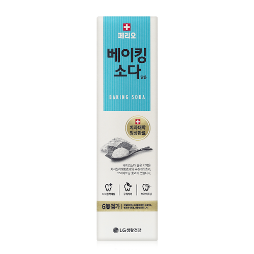 페리오 베이킹 소다 담은 치약 제품 이미지