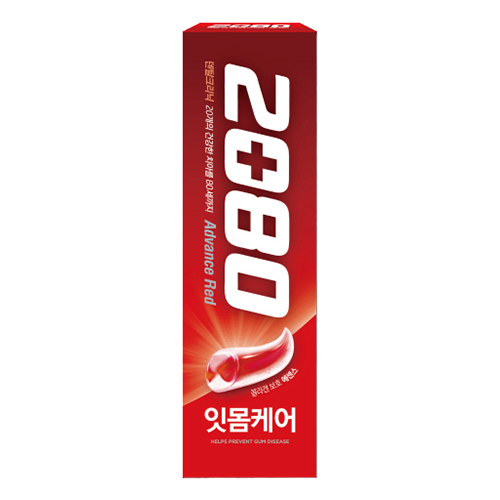 2080 어드밴스 레드 치약 제품 이미지