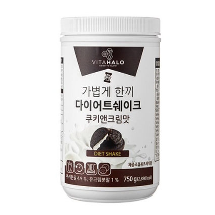 가볍게 한끼 다이어트 쉐이크 쿠키앤크림맛
