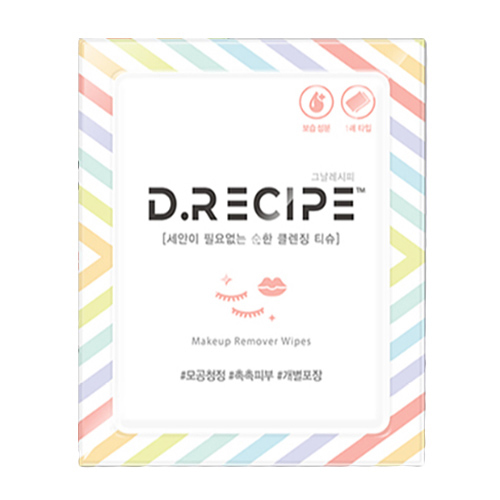 디레시피 세안이 필요 없는 순한 클렌징 티슈 제품 이미지