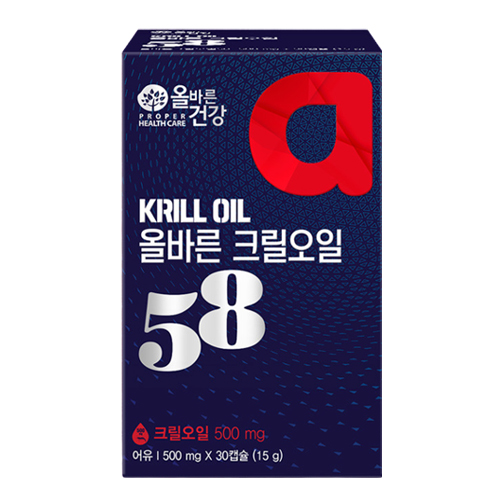 올바른 건강 올바른 크릴오일 58 제품 이미지