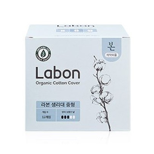 유기농본 라본 생리대 중형 제품 이미지