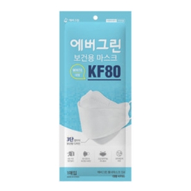 에버그린 브랜드의 제품 보건용 마스크 KF80 대형