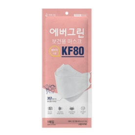 에버그린 브랜드의 제품 보건용 마스크 KF80 소형