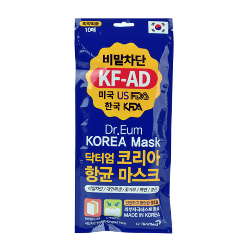 코리아 바이오메드 닥터엄 코리아 비말차단 항균 마스크 KF-AD 제품 이미지