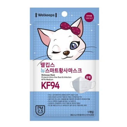 스마트 미세먼지 황사 마스크 KF94 중형