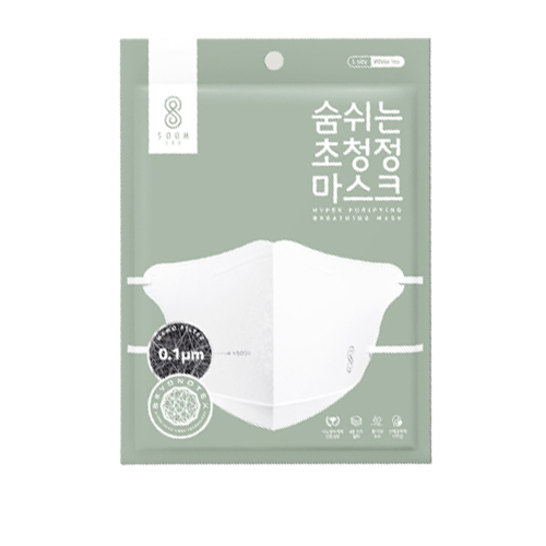 숨랩 브랜드의 제품 숨쉬는 초청정 마스크 화이트