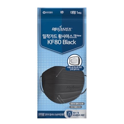 밀착가드 황사마스크 KF80 블랙
