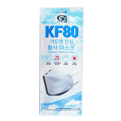 안심 황사 마스크 KF80