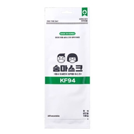 숨마스크 브랜드의 제품 황사 미세먼지 방역용 마스크 KF94 대형