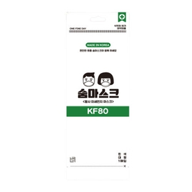 숨마스크 브랜드의 제품 황사 미세먼지 마스크 KF80