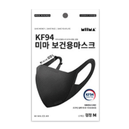KF94 보건용 마스크 검정 M