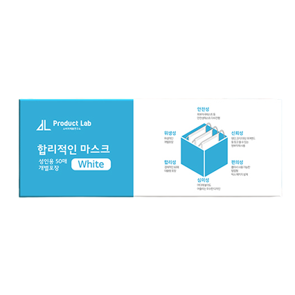 합리적인 마스크 사각타입 성인용 화이트