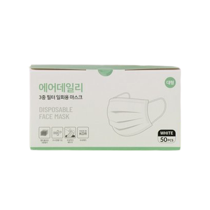 에어데일리 3중 필터 일회용 마스크