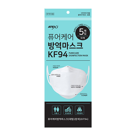 아텍스 브랜드의 제품 퓨어케어 방역마스크 KF94 흰색