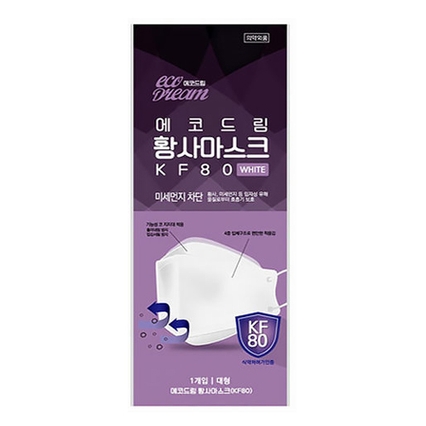 황사마스크 KF80 대형