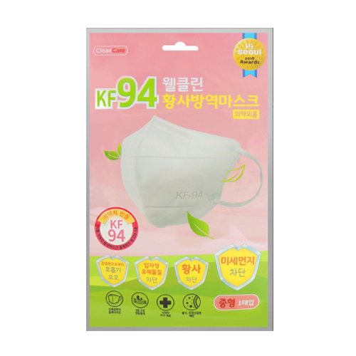 웰클린 황사방역마스크 KF94 중형