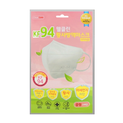 웰클린 황사방역마스크 KF94 중형