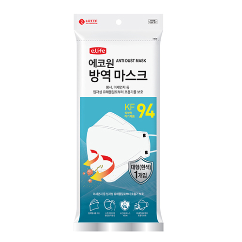 이라이프 에코원 방역 마스크 KF94 대형 제품 이미지