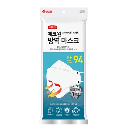 에코원 방역 마스크 KF94 대형