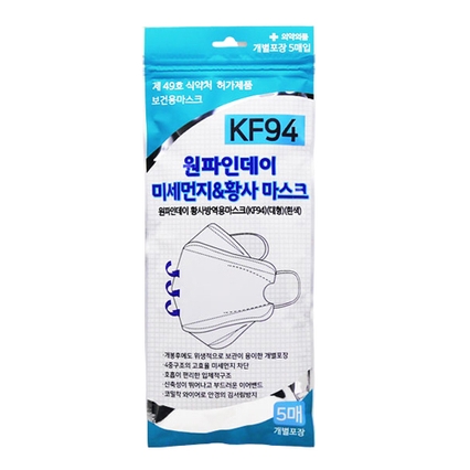 미세먼지&황사 마스크 KF94 대형 화이트