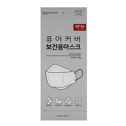 퓨어커버 보건용 마스크 KF94 대형