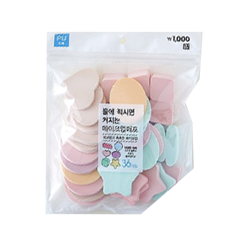 다이소 물에 적시면 커지는 메이크업퍼프 제품 이미지