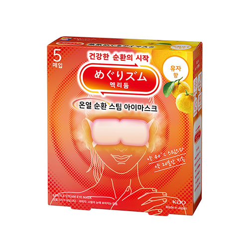 멕리듬 브랜드의 제품 온열 순환 스팀 아이마스크 [유자향]