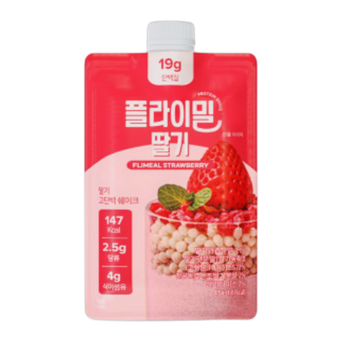 플라이밀 브랜드의 제품 단백질 쉐이크 [딸기]