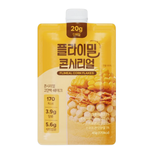 플라이밀 브랜드의 제품 단백질 쉐이크 [콘시리얼]