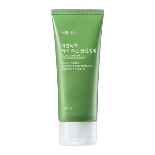 식물나라 어린녹차 짜서쓰는 클렌징밤 제품 이미지